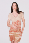 Camp Delrose Short Sleeve Dress (Beige)