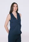 Camp Deshia Sleeveless Top (Navy)