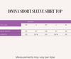 Summer Tees 2026 Divina Short Sleeve Shirt Top (Lavander)
