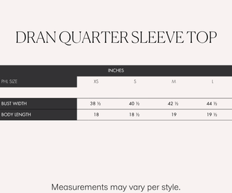 RAF Dran Quarter Sleeve Top (Navy)