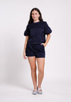 Brae Short Sleeve Top (Navy)
