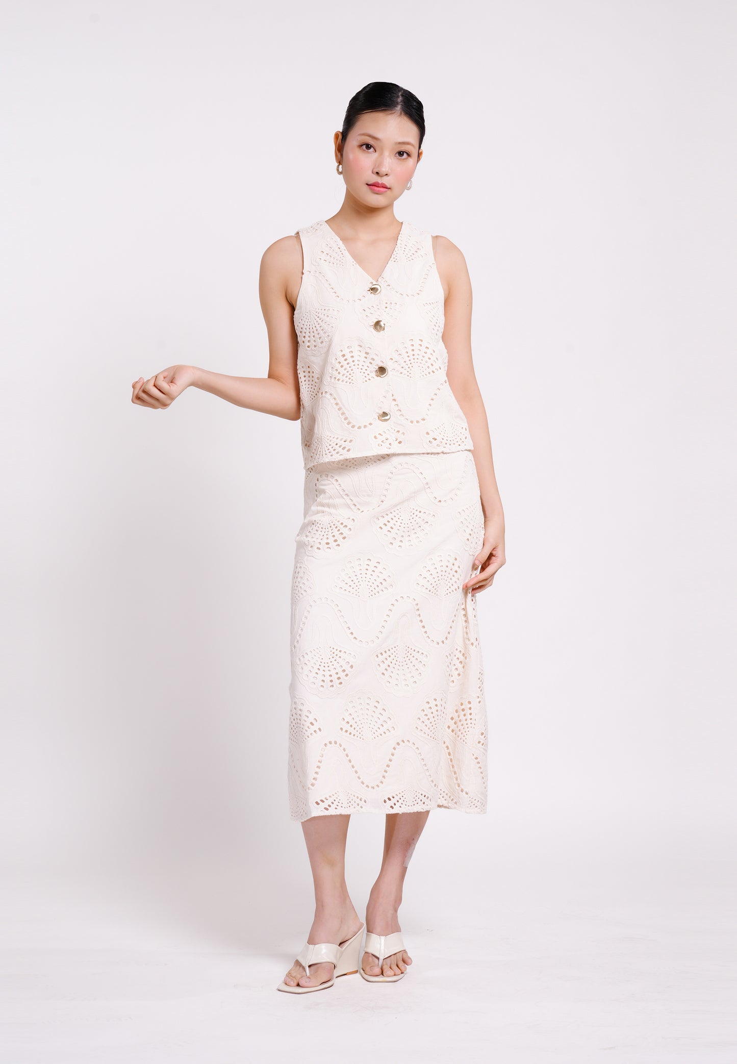 Bash Sleeveless Top (Cream)