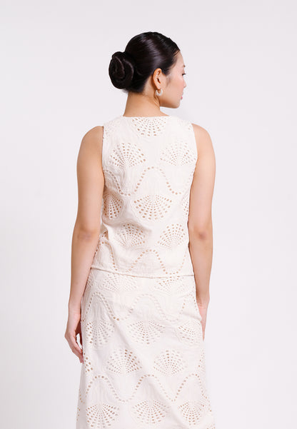 Bash Sleeveless Top (Cream)