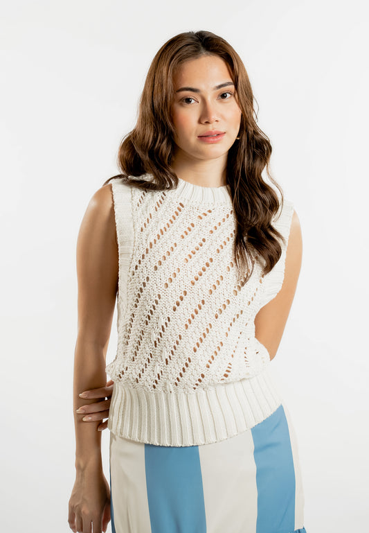Raf Light Sleeveless Top (Offwhite)