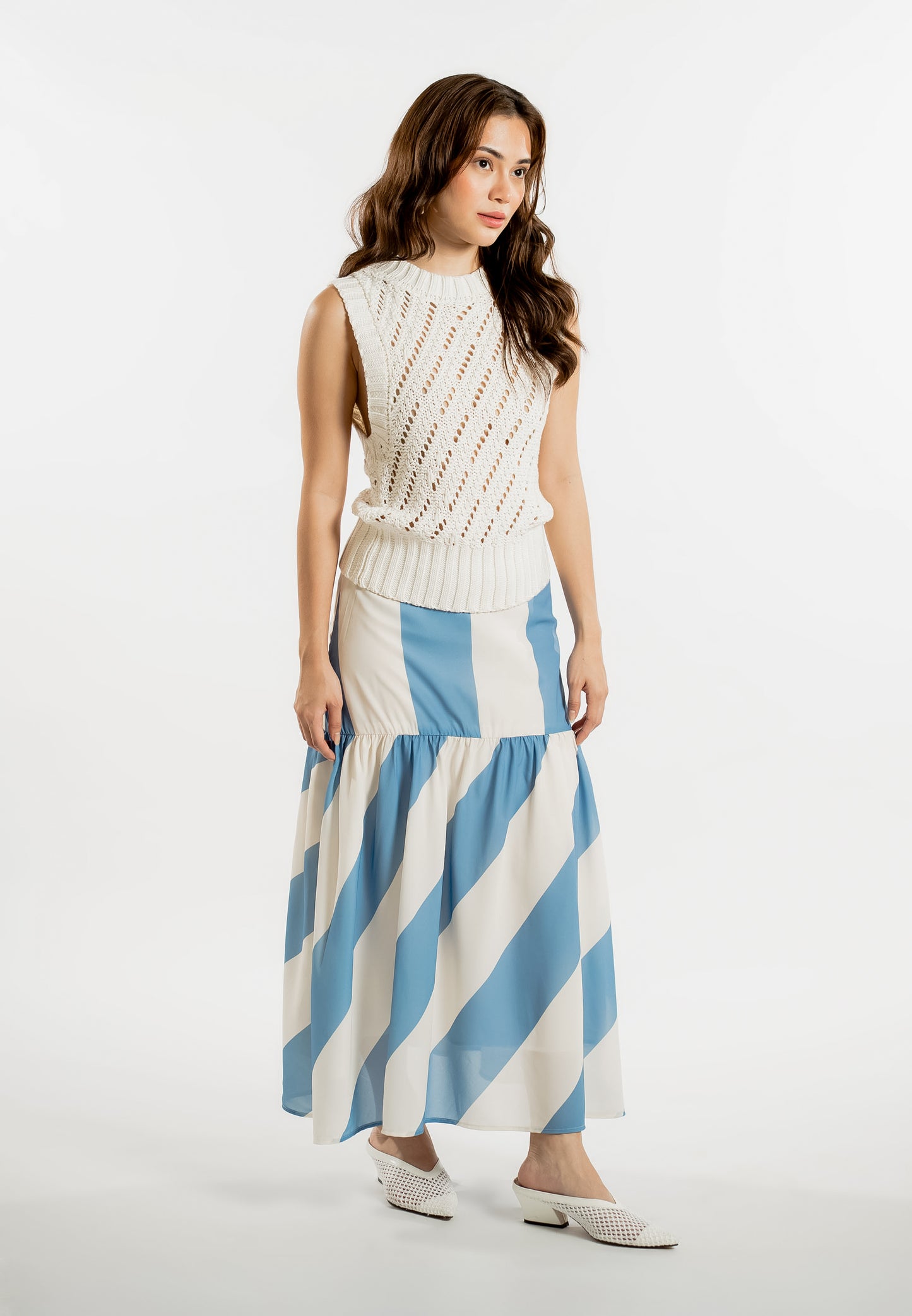 Raf Light Sleeveless Top (Offwhite)