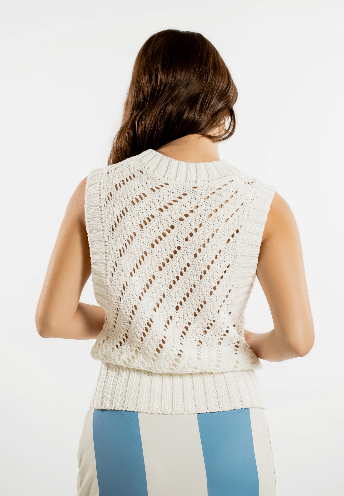 Raf Light Sleeveless Top (Offwhite)