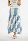 Raf Line Skirt (Striped Blue)