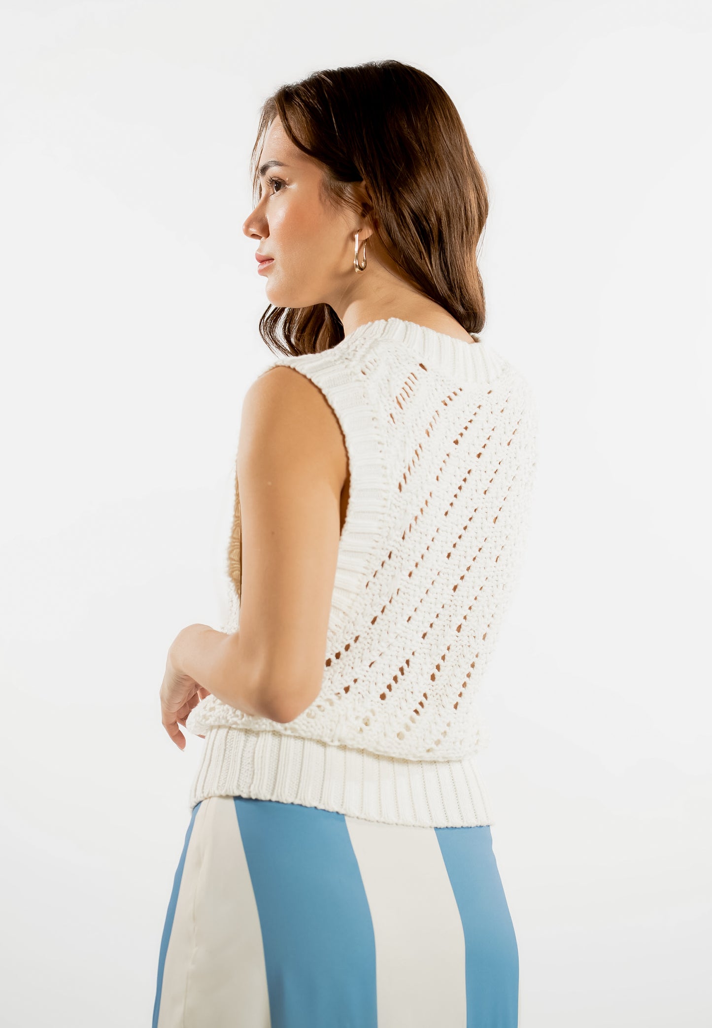 Raf Light Sleeveless Top (Offwhite)