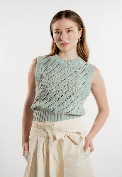 Raf Light Sleeveless Top (Blue)