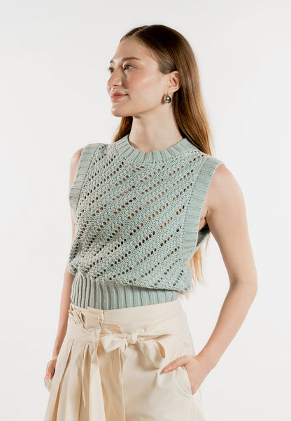 Raf Light Sleeveless Top (Blue)