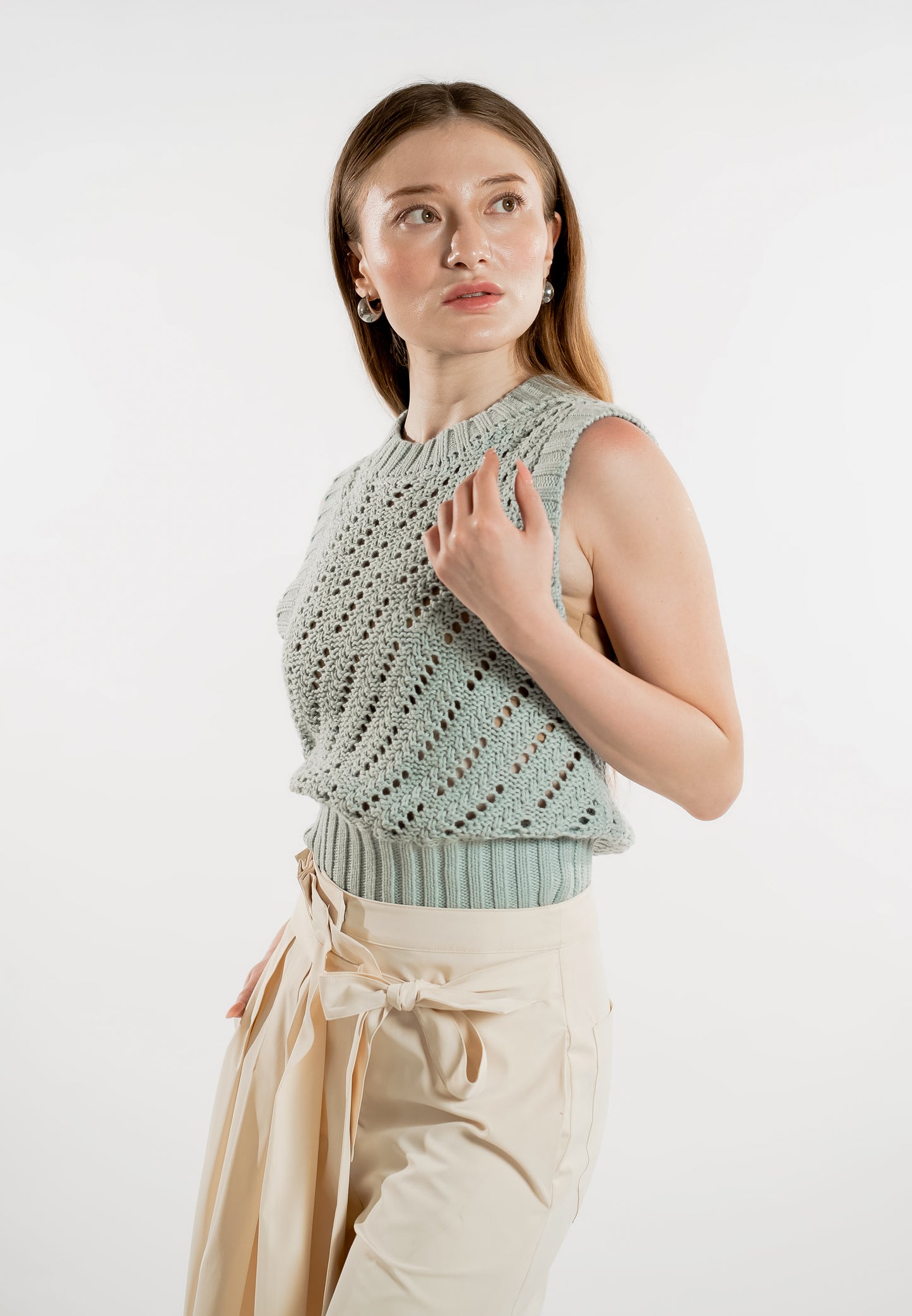 Raf Light Sleeveless Top (Blue)