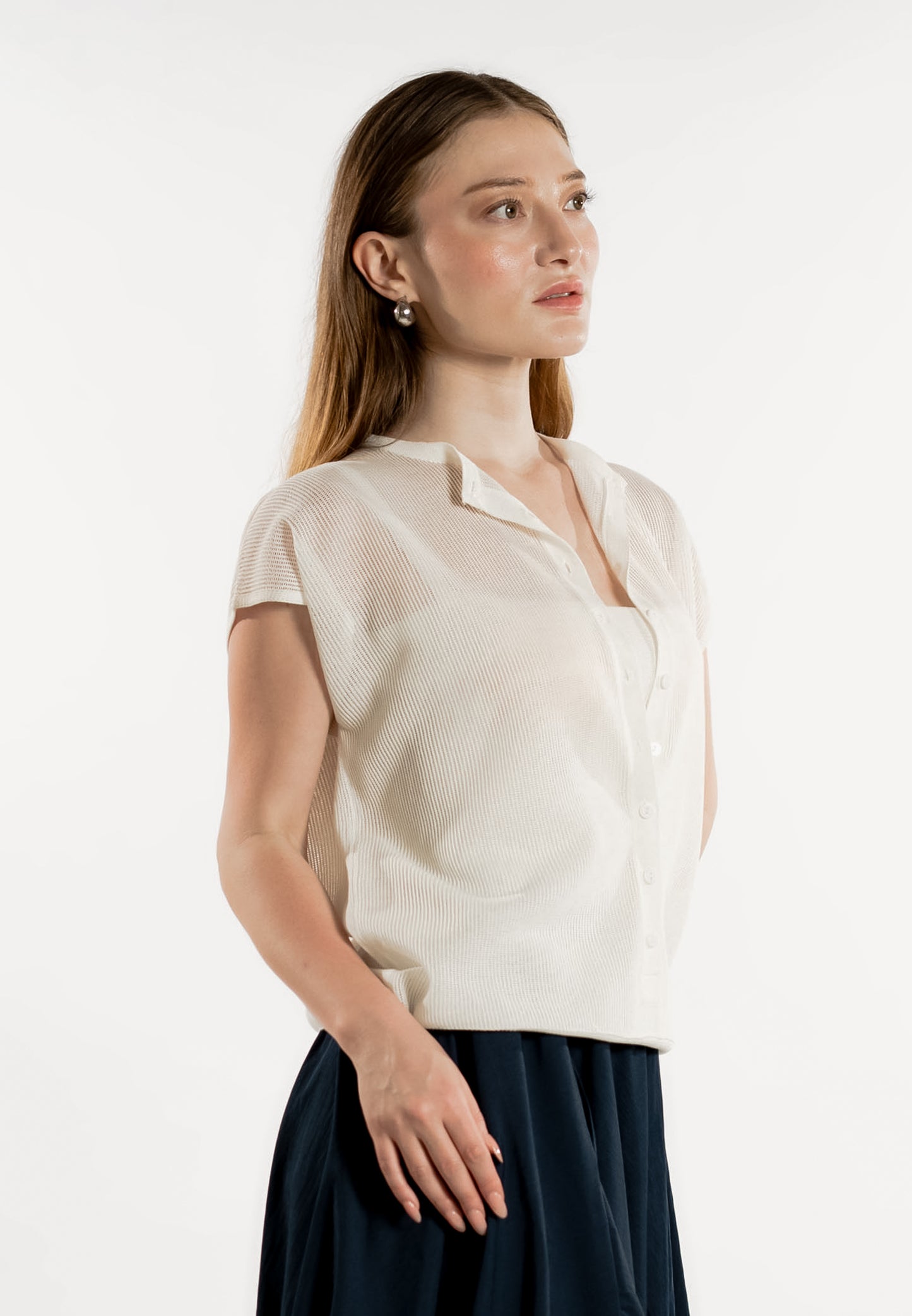 Raf Light Extended Sleeve Top (Offwhite)