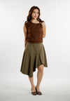 Elios Sleeveless Top (Brown)