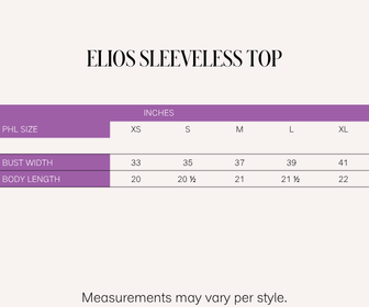 Elios Sleeveless Top (Brown)