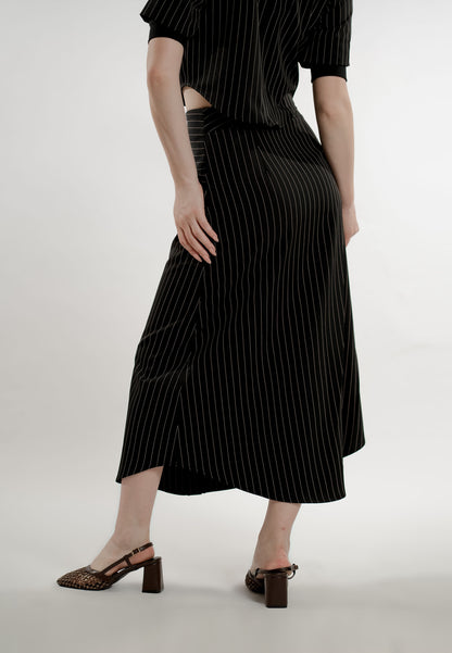 Emmi Skirt (Striped Black)