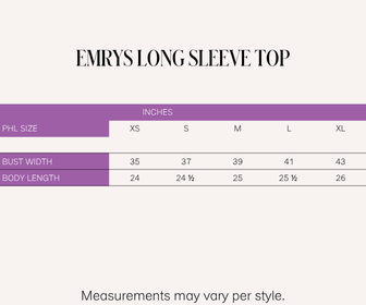 Emrys Long Sleeve Top (Cool Blue)
