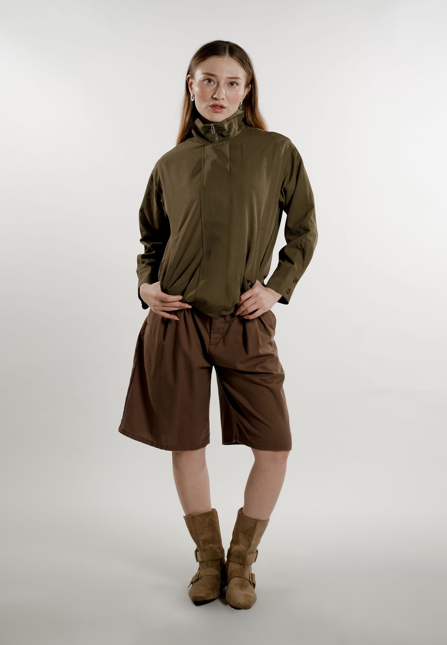 Ender Long Sleeve Jacket (Army Green)