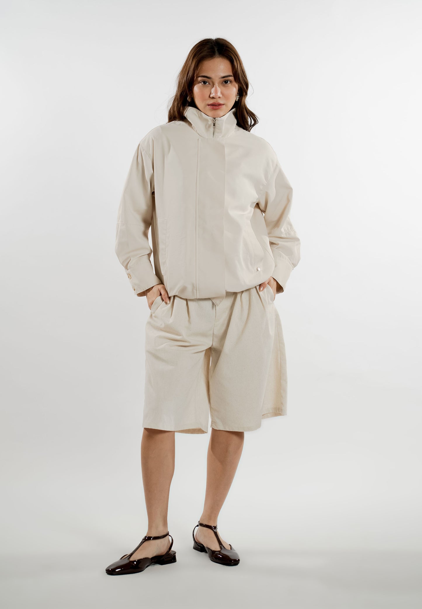 Ender Long Sleeve Jacket (Beige)