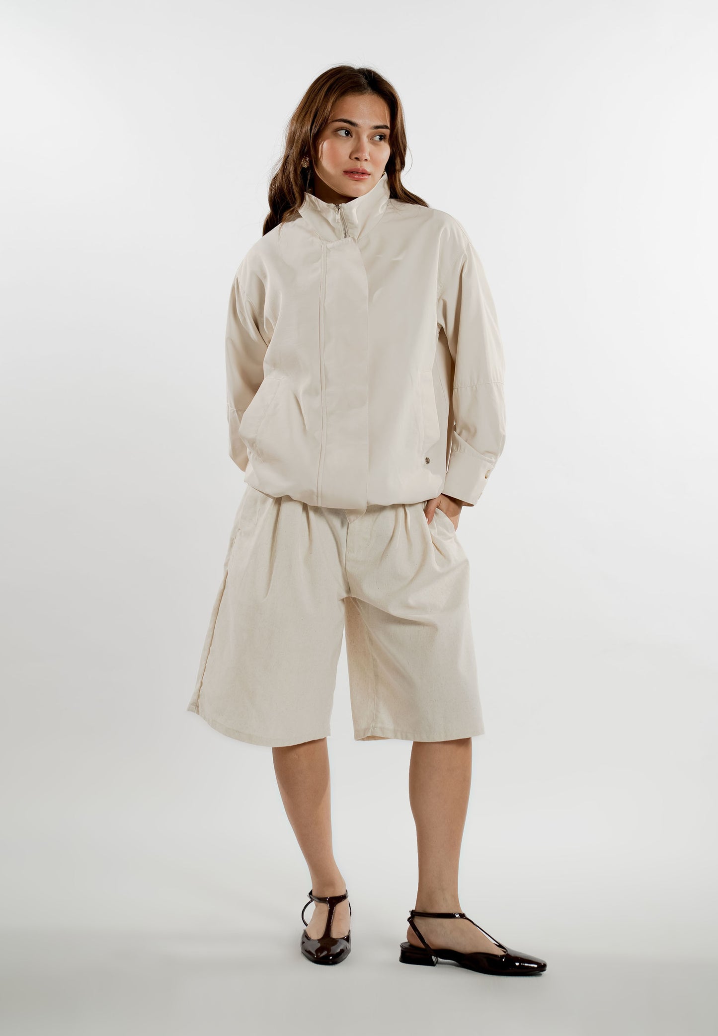 Ender Long Sleeve Jacket (Beige)