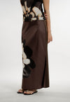 Plains & Prints Erwyn Skirt (Spot Print Brown)