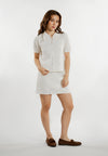 Evelina Short Sleeve Top (Offwhite)