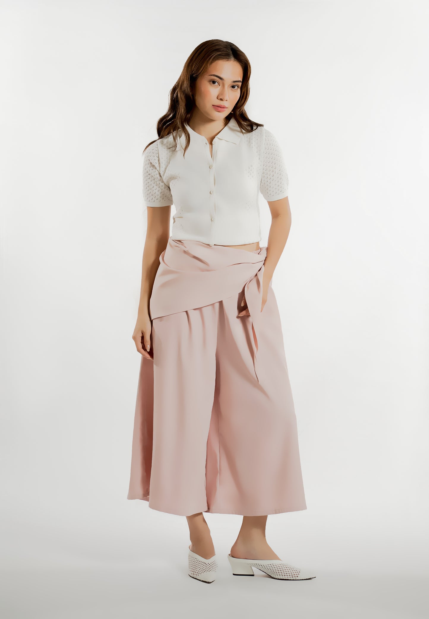 Evelina Short Sleeve Top (Offwhite )
