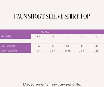 Nobleza Faun Short Sleeve Shirt Top (Off White)