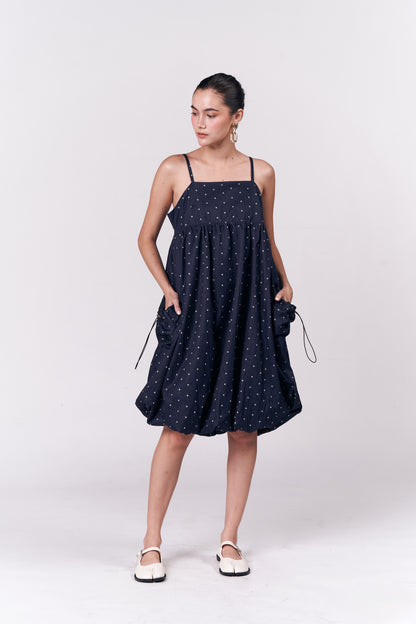 Raf Gentle Sleeveless Dress  (Navy)