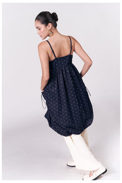 Raf Gentle Sleeveless Dress  (Navy)