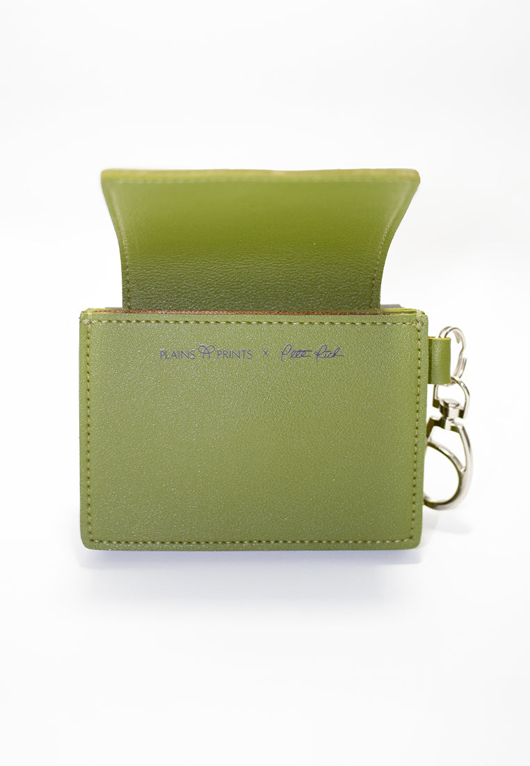 Plains & Prints × Pete Rich Card Wallet (Moss Green)
