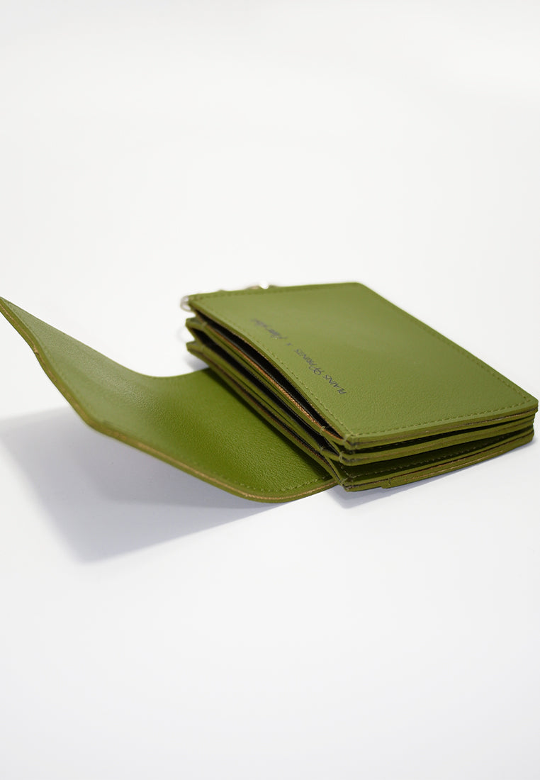 Plains & Prints × Pete Rich Card Wallet (Moss Green)