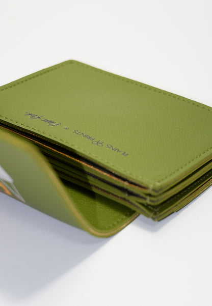 Plains & Prints × Pete Rich Card Wallet (Moss Green)