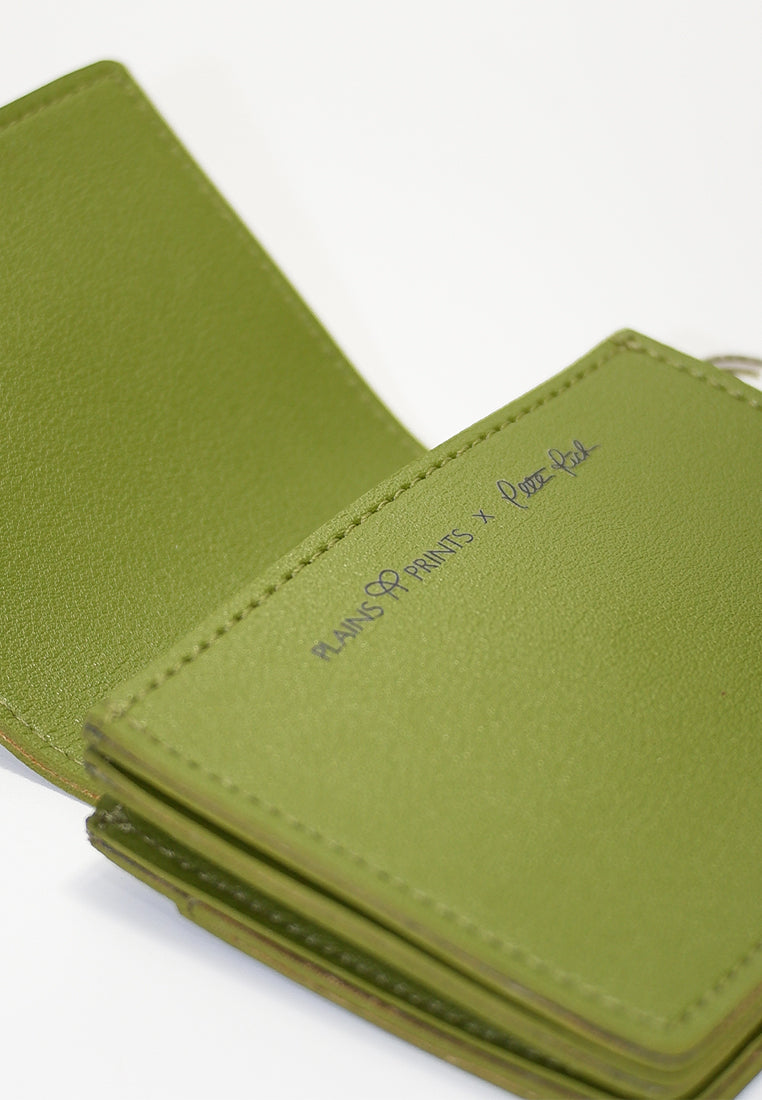 Plains & Prints × Pete Rich Card Wallet (Moss Green)