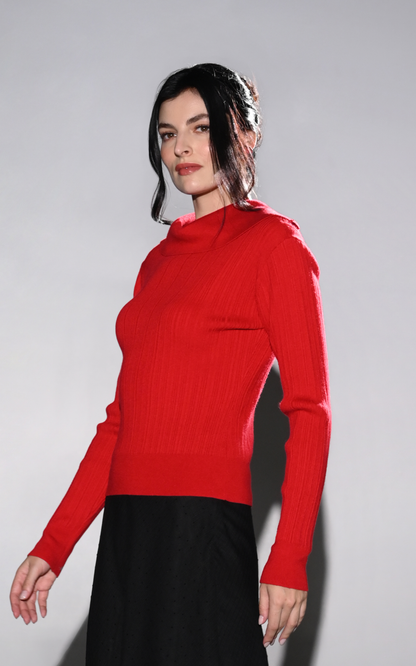 RAF Gustavo Long Sleeve Top (Red)