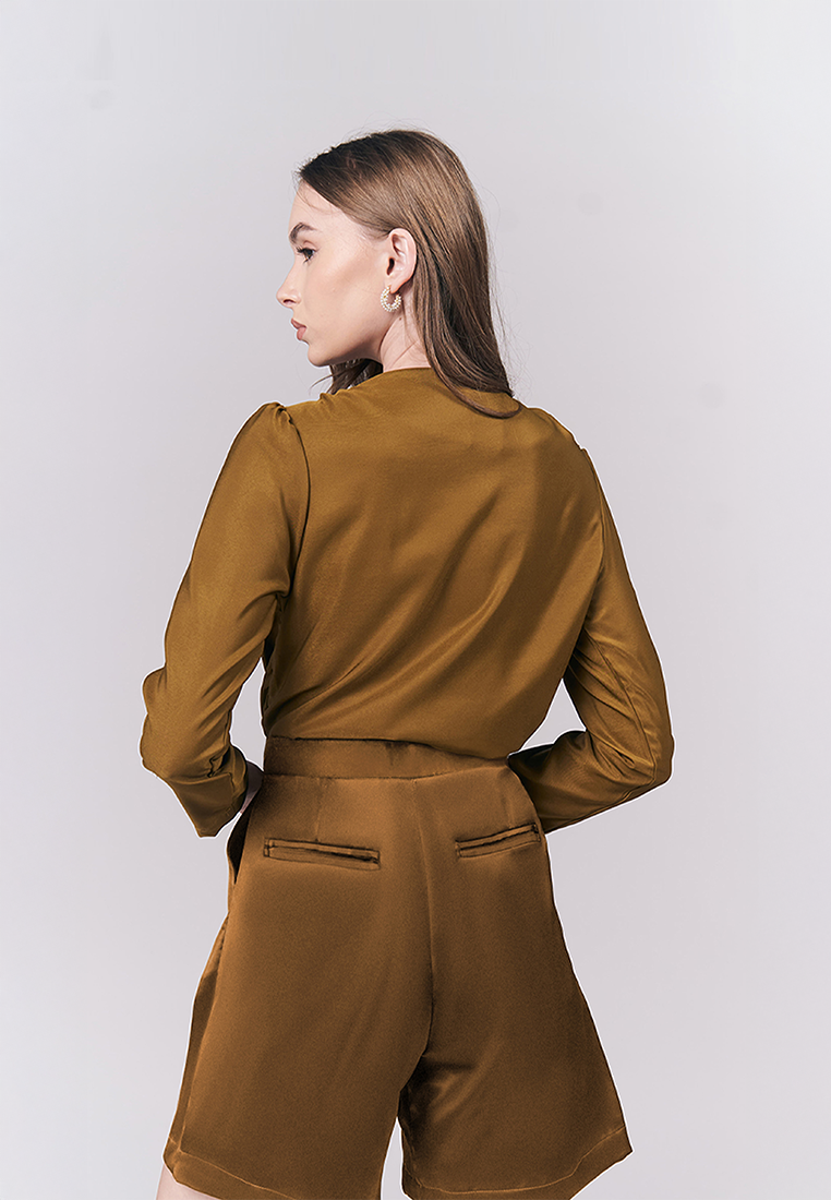 Jeanette Long Sleeve Top (Avocado)