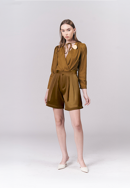 Jeanette Long Sleeve Top (Avocado)