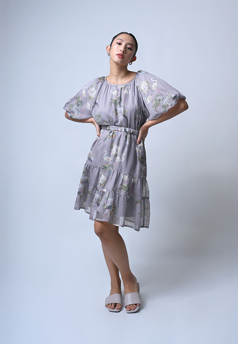 Freedom Short Sleeve Dress (Multi)