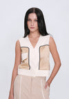 Hallaby Sleeveless Top (Cream)