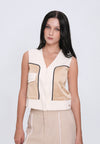 Hallaby Sleeveless Top (Cream)
