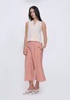 Hellena Sleeveless Top (Nude/White)
