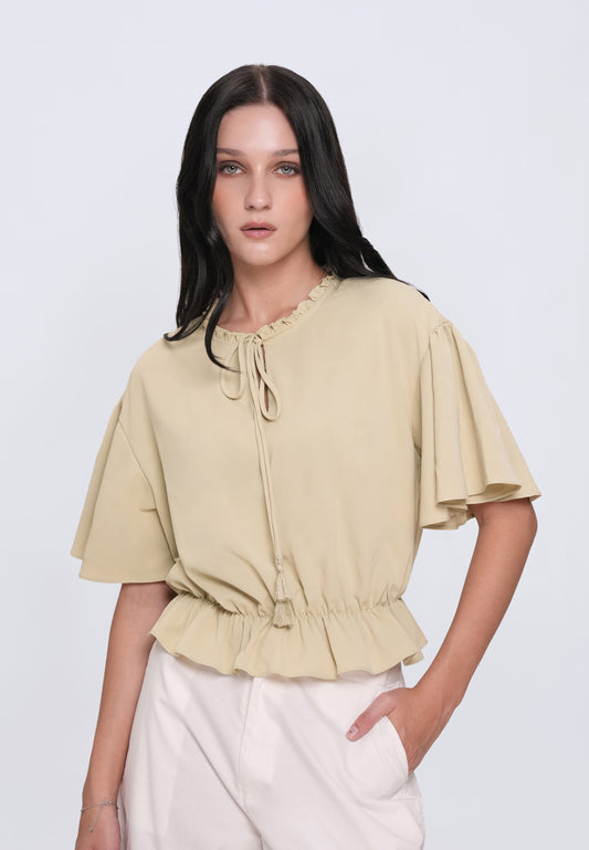 Honeydrew Short Sleeve Top (Sage)