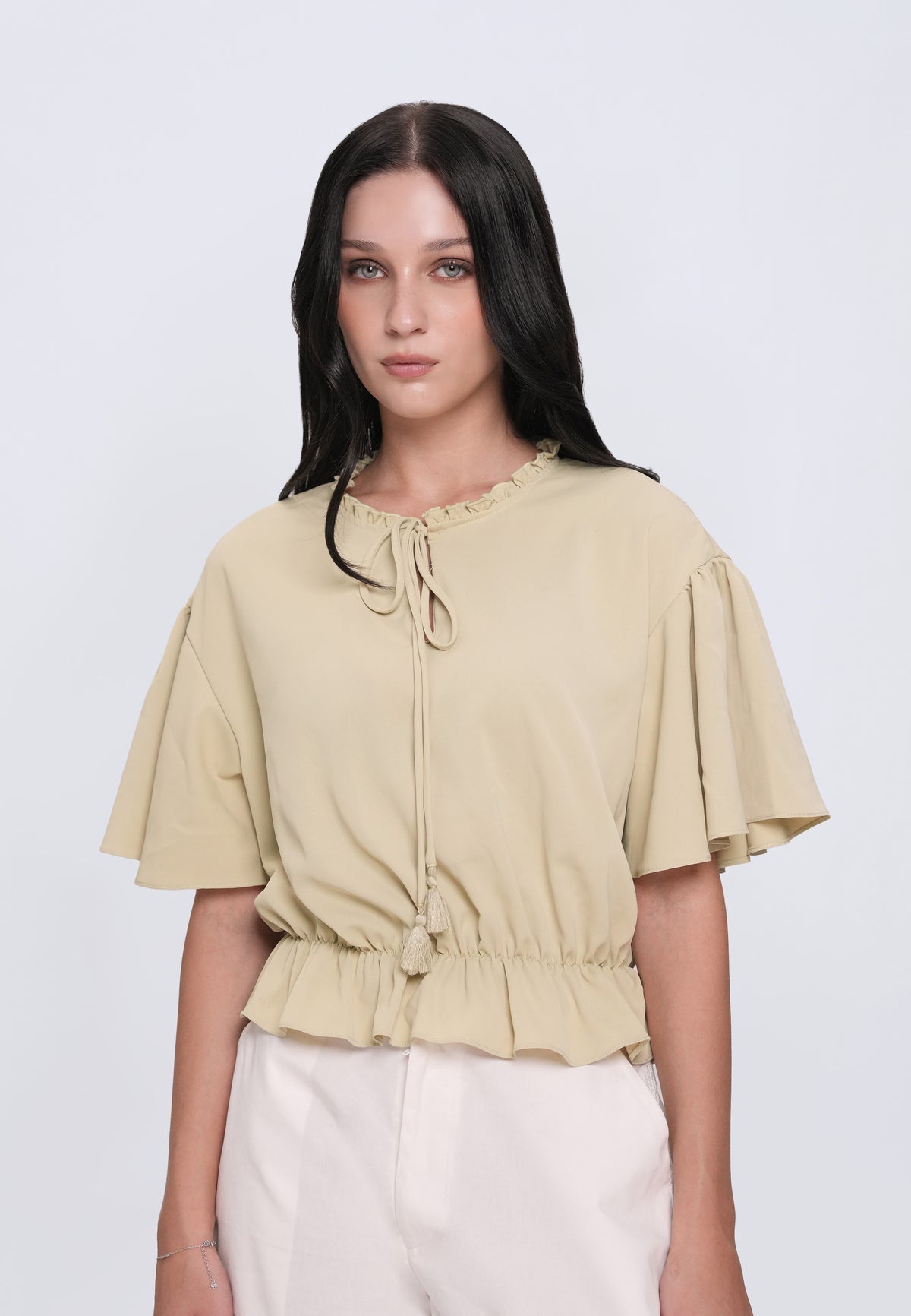Honeydrew Short Sleeve Top (Sage)