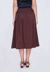 Huxlei Skirt  (Striped Plum)