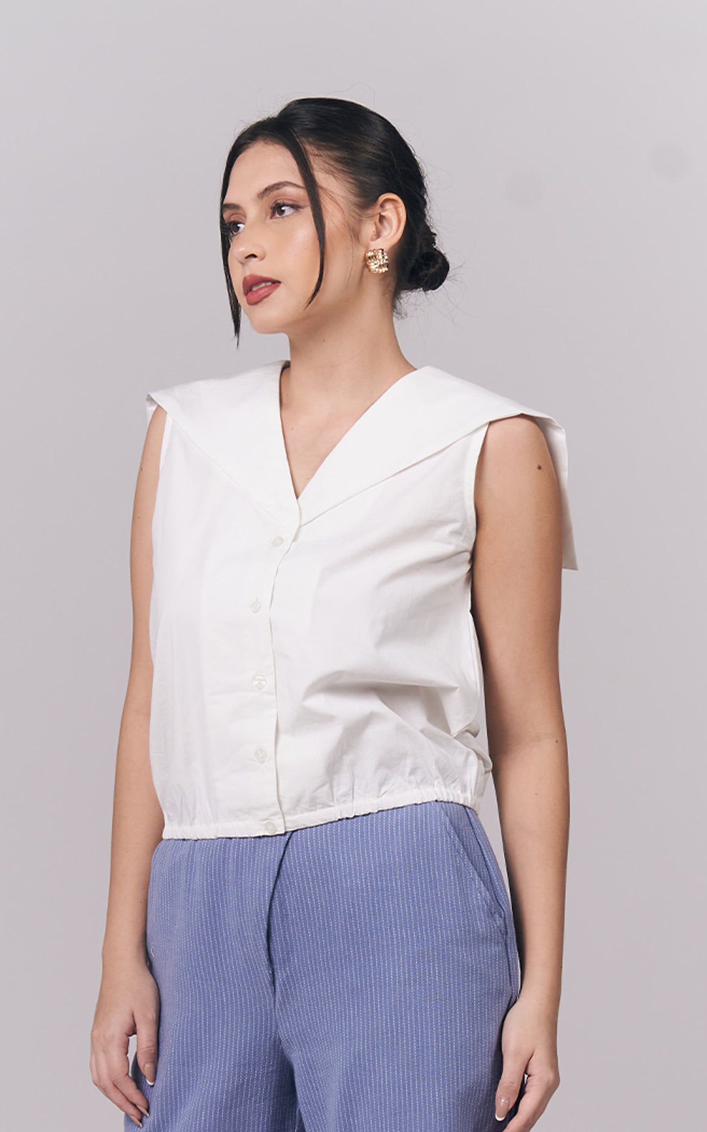 Icylin Sleeveless Top (White)