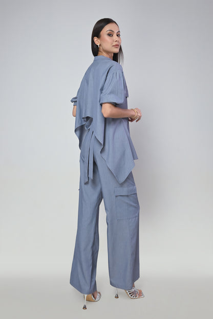 Terrain Idris 5/8 Top (Chambray)