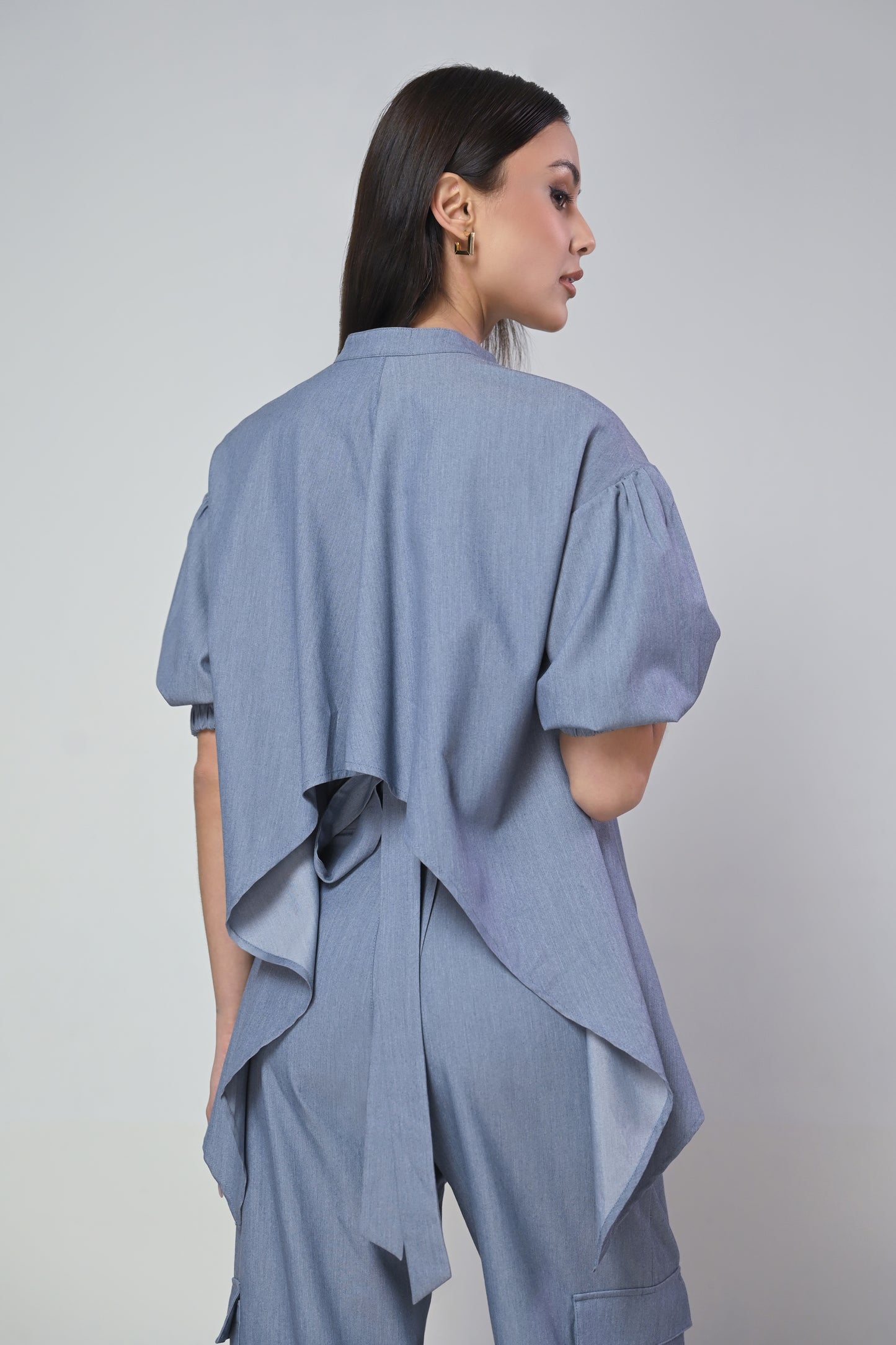 Terrain Idris 5/8 Top (Chambray)