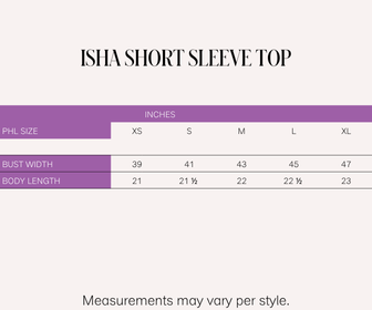 Holiday 2025 Isha Short Sleeve Sportshirt Top (Red)