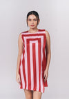Ividia Sleeveless Dress (Red/Pink)