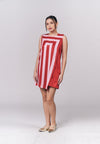 Ividia Sleeveless Dress (Red/Pink)