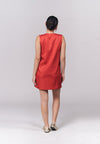 Ividia Sleeveless Dress (Red/Pink)
